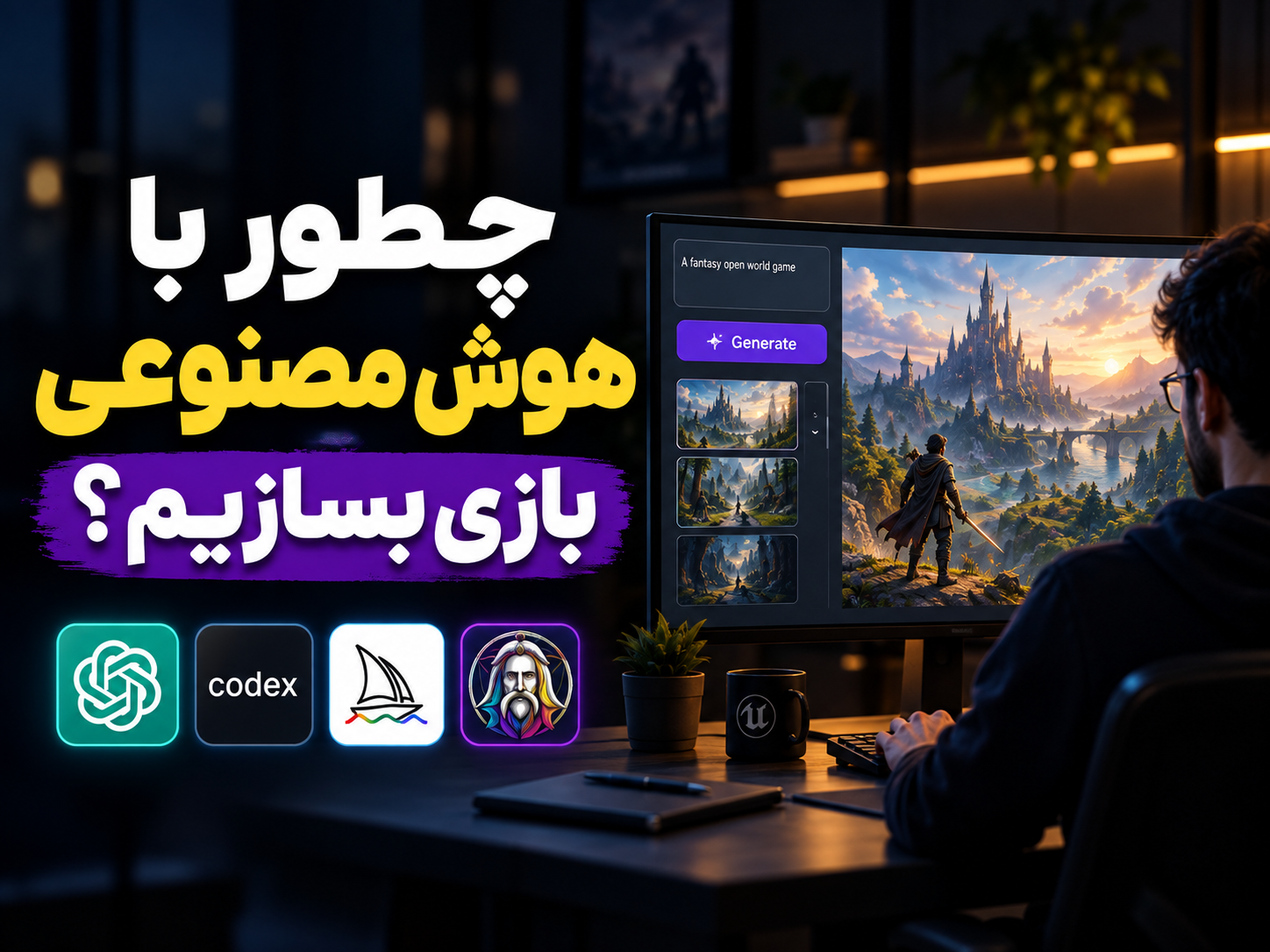 چطور با هوش مصنوعی بازی بسازیم؟ معرفی بهترین ابزارهای AI برای ساخت بازی